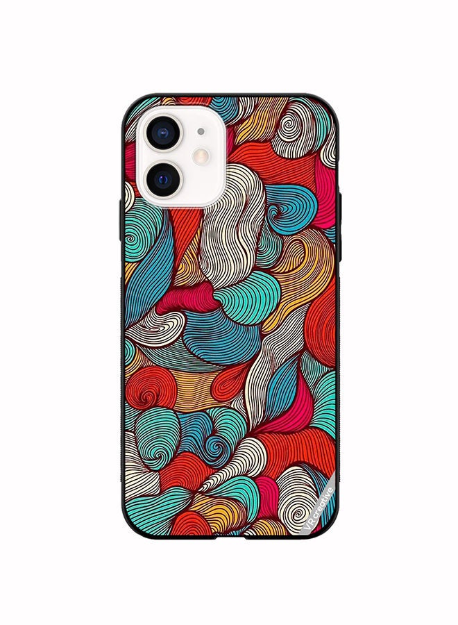 VR CREATIVE Protective Case Cover For Apple iPhone 12 mini Flower Design Multicolour - Image 1