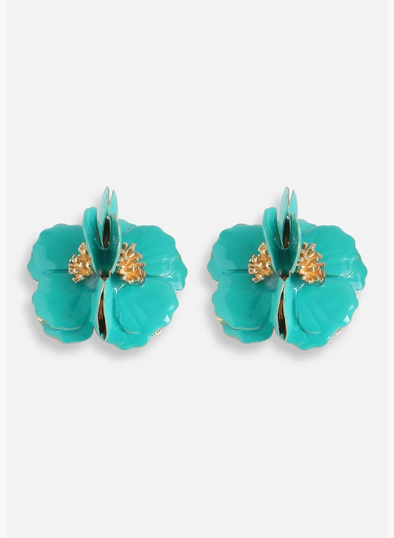 SOHI Gold Plated Designer Party Drop Earring For Women