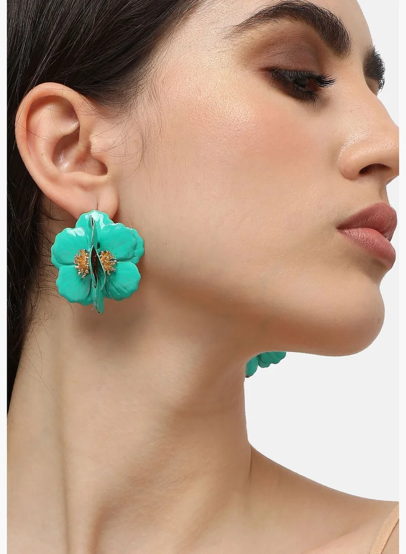 SOHI Gold Plated Designer Party Drop Earring For Women