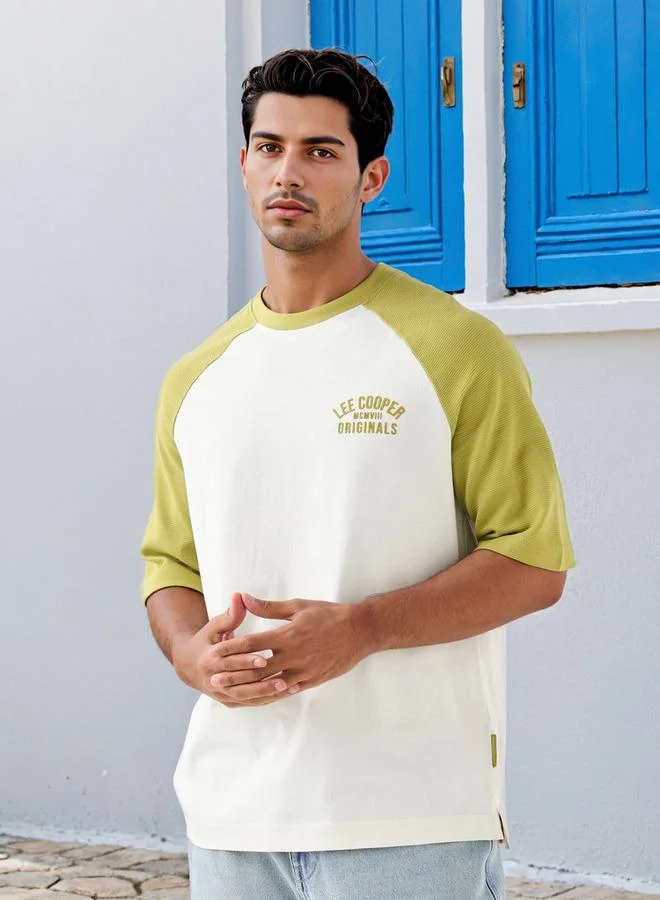 Lee Cooper Lee Cooper Printed T-Shirt with Raglan Sleeves