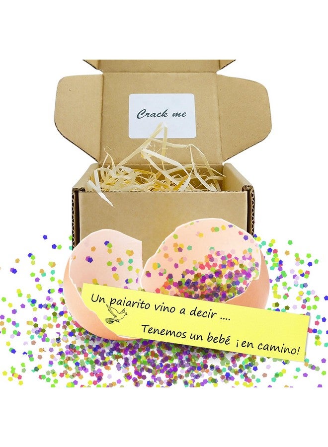 1DFAUL Sorpresa Anuncios de embarazo con huevo, Divertidos anuncios para bebés, Ideas para Regalos, huevos de codorniz perfectos para Abuelos, Futuro papá o Amigos - Image 1