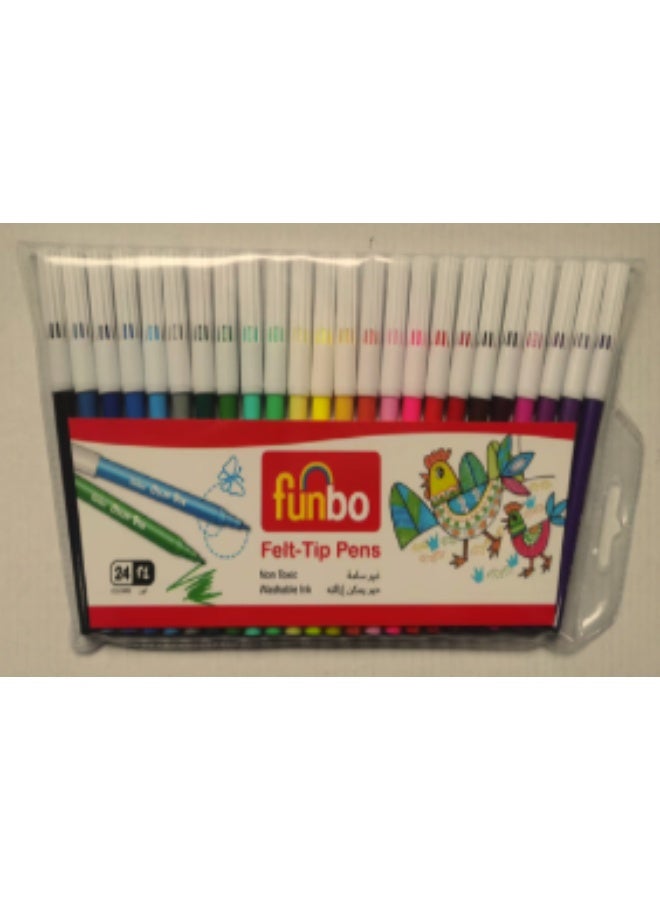 قلم تحديد برأس 2.0 مم PC=24clrs