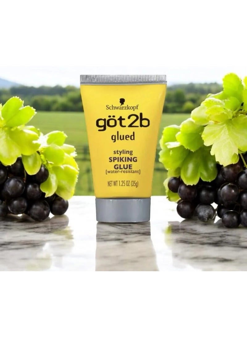 جوت تو بي صمغ جوت 2 بي المقاوم للماء لتصفيف الشعر وعمل قصة السبايكي للجنسين، 1.25 أوقية