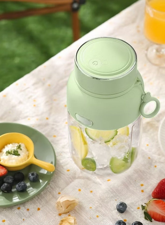 Poxvalzor High-Speed Blender/Mixer System/Juicer,Portable Wireless Juicer Cup,High-Speed 32-Blade Blender,1300ml Large Capacity,Juicing cup ton cup wireless large capacity portable household juicer multifunctional electric fruit juicer,Sport Lid Included, Multi-Scene Use for Office, Gym, Travel, Smoothies & Protein Drinks(Green) - Image 5