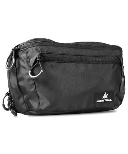 Lone Trail Large Concealed Carry Fanny Pack for Men Adjustable ccw fanny pack for Men Women for Hiking and Travel Quick Access Back Pockets Tactical Waist Packs Utility Holder Extra Strap - Image 1