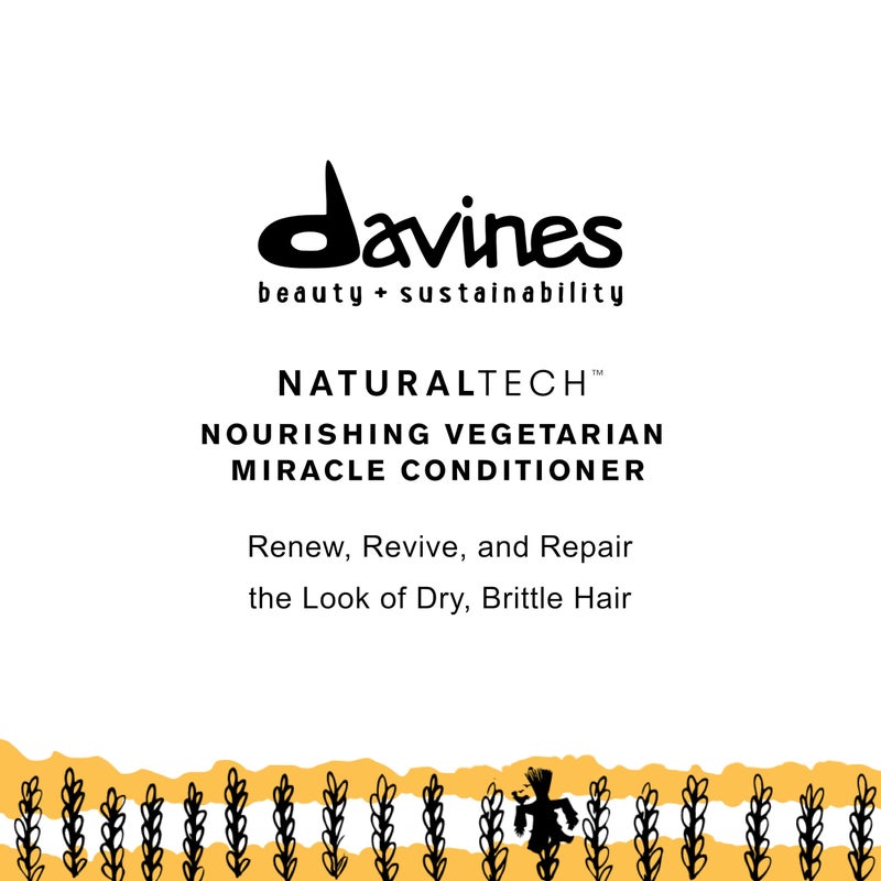 Davines Naturaltech NOURISHING Vegetarian Miracle Conditioner, Moisturize And Hydrate Brittle And Unstructured Hair, Add Softeness While Brightening, 8.84 oz. - Image 2