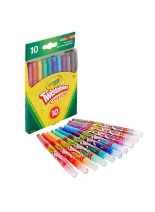 Mini Twistable Crayons, 10 Assorted Colors