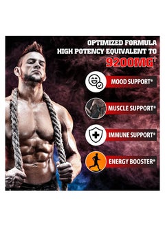 agobi Testosterone Extra Strength For Athletes 9200mg - 60 Capsules  - Image 4