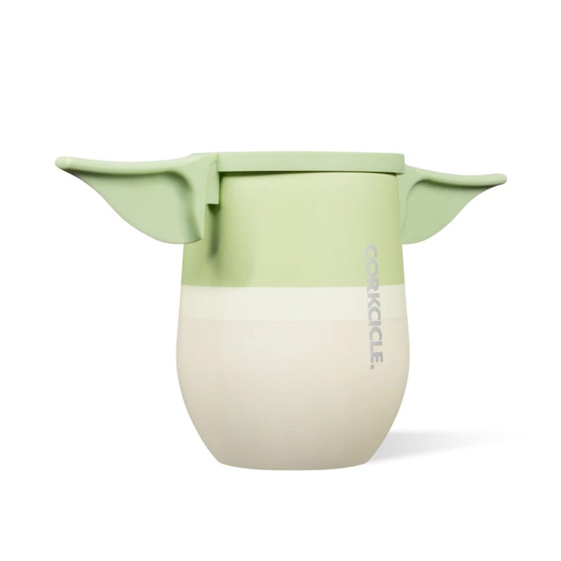 Corkcicle Stemless Insulated Wine Glass Tumbler - Keeps Beverages Cold 6 Hours & Hot 3 Hours - Stainless Steel - Easy-Grip - Summer Drinkware Gift - Keeps Drinks Ice Cold - 12 oz - Yoda - Image 2