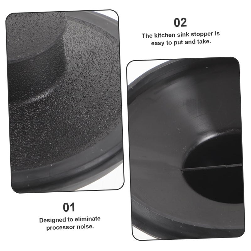 2 Pack Plastic Sink Stopper Drain Plug Easy Install Food Waste Disposer - Image 4