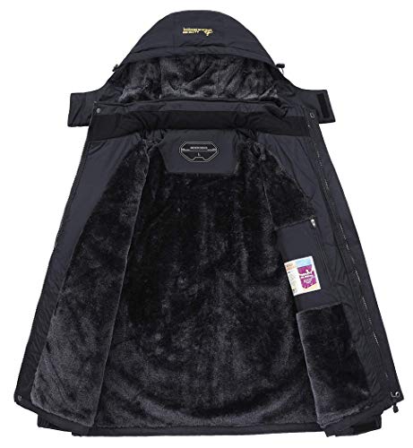 MOERDENG Women's Waterproof Ski Jacket Warm Winter Snow Coat Mountain Windbreaker Hooded Raincoat Jacket - Image 3