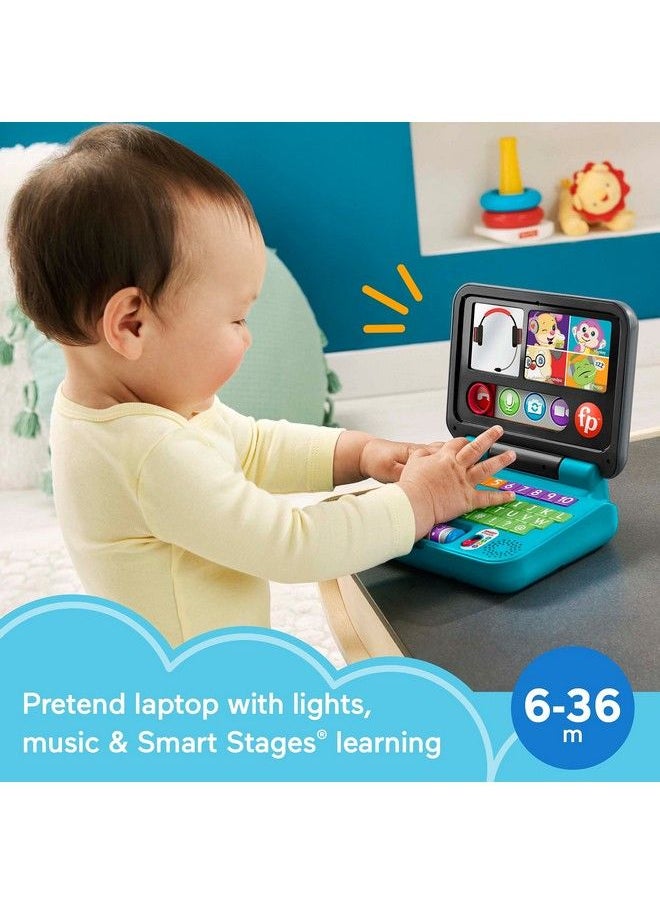 Fisher-Price - Pretend Laptop Learning Toy For Baby And Toddler With Light Music And Smart Stages Educational Content, Laugh & Learn - Image 1