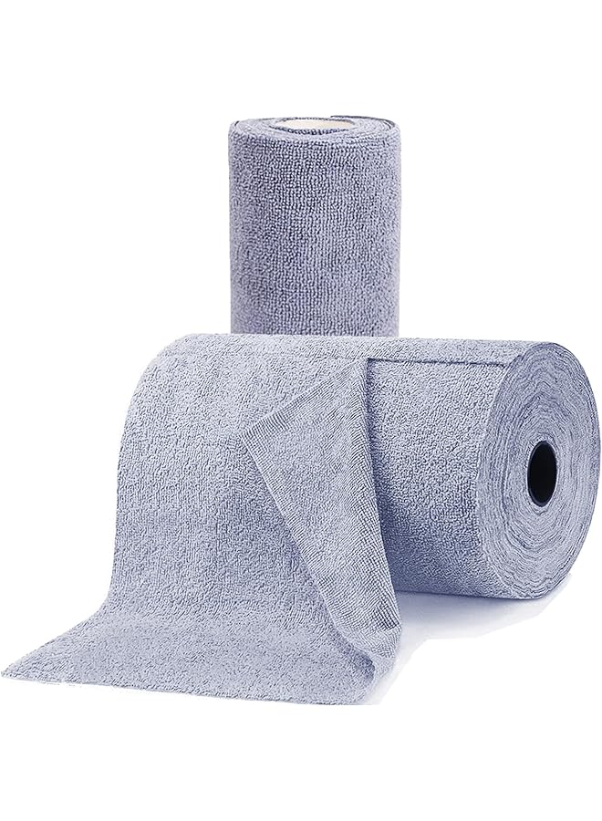 PROMASS promass COOLive Microfiber Cleaning Cloth 20 Pack, Reusable Paper Towels Wet & Dry Cleaning Cloth 10"" X 10"", Kitchen Cleaning Wipes Lint Free Rags, Microfiber Towels for Cars 1 Roll (Blue), MF2896 - Image 1
