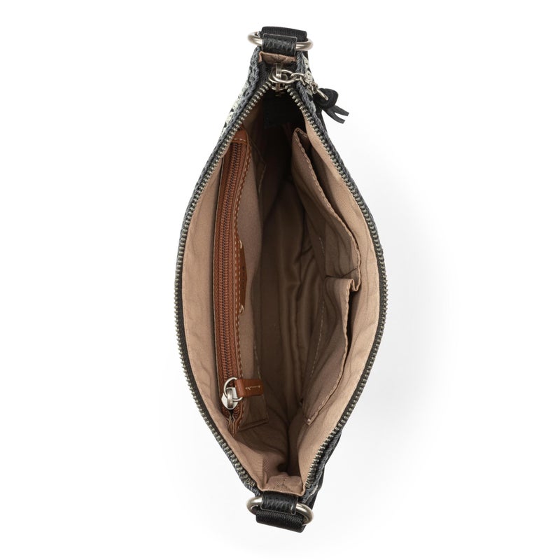 The Sak Lucia Leather Crossbody Purse - Premium Leather Women's Handbag for Everyday & Travel - Cross Body Bag With Zipper - Image 4