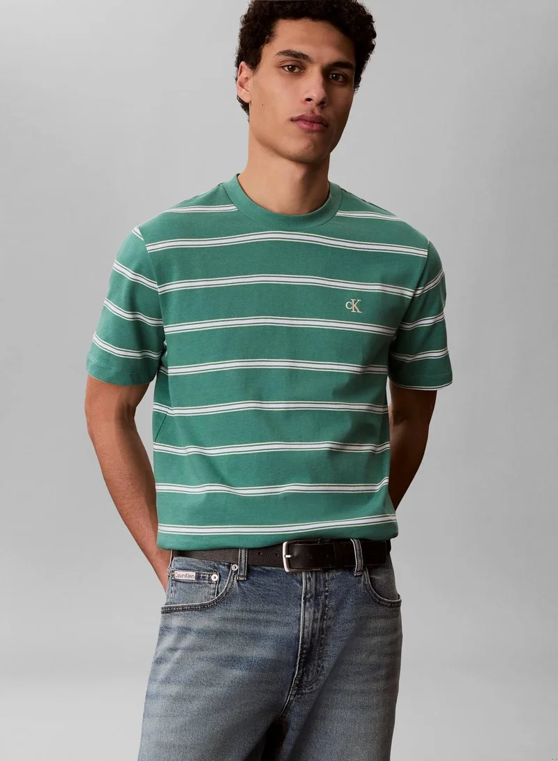 Stripe Monogram T-Shirt