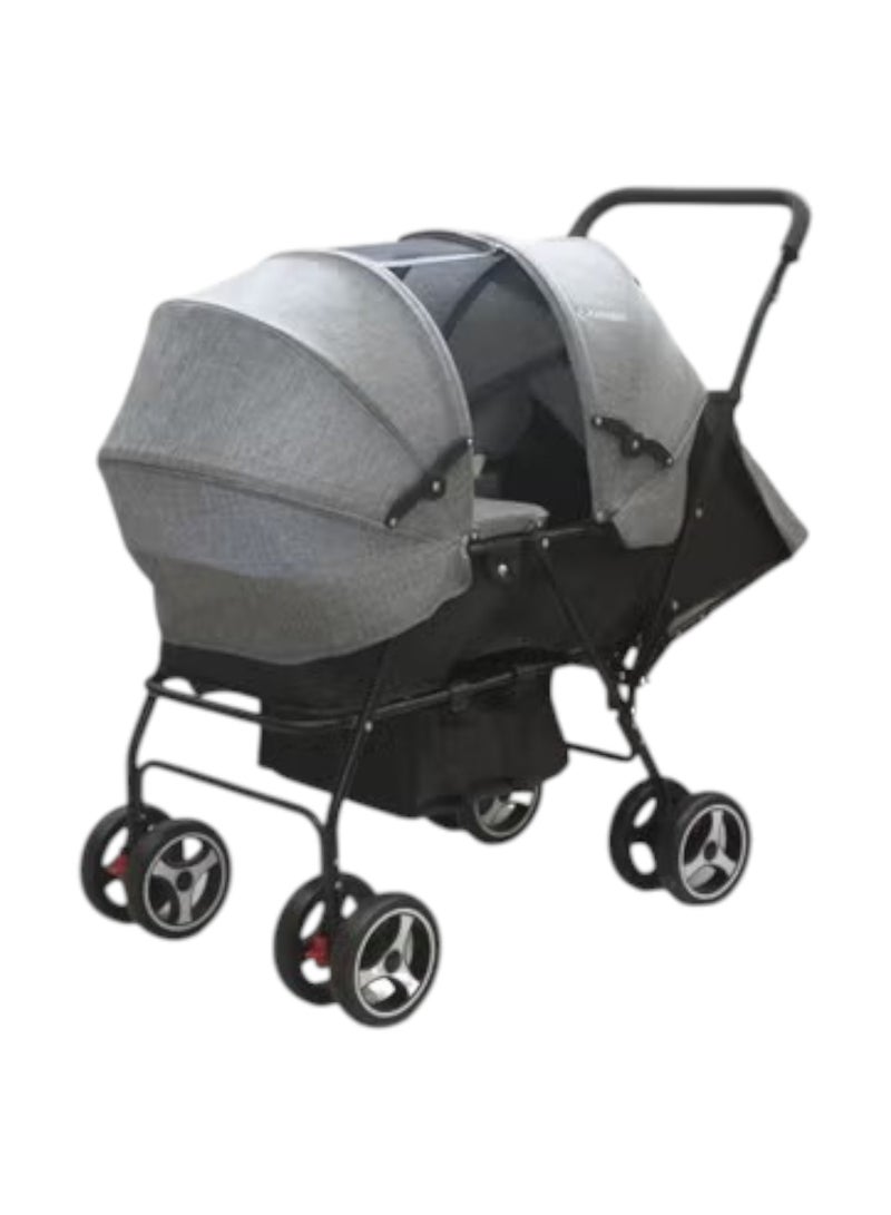 FUN MOMENT Double Folding Two-Seater Baby Stroller - Image 2