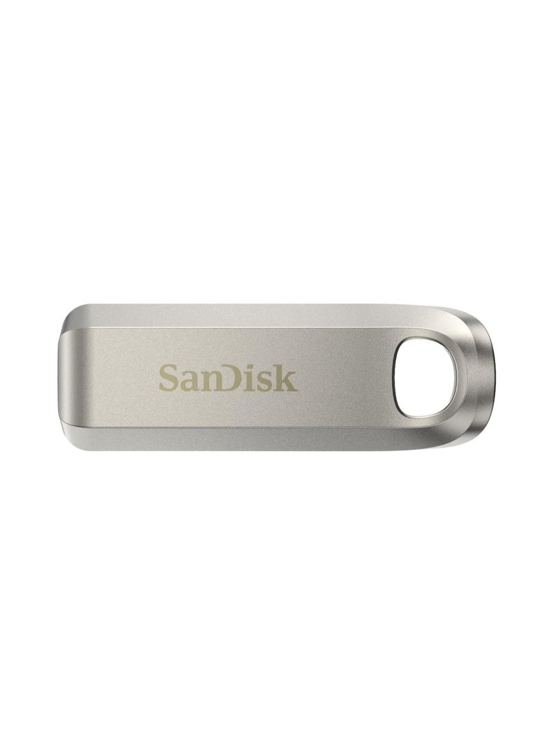 sandisk Ultra Luxury USB Type-C Drive 1TB (USB Type-C Flash Drive; USB-3.2-Gen-1; Metal Design; 400MB/s Read; Key Chain) Silver - Image 1