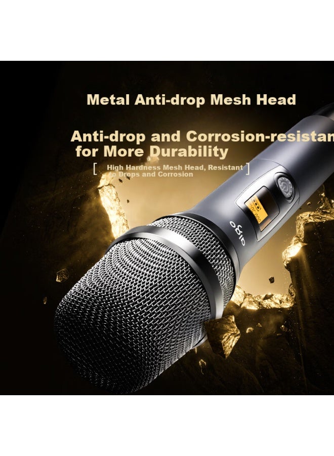 Patriots Aigo Dual-channel Microphone For Meetings, Home Use, U-segment, Stage, Anti-interference, Anti-howling, Speech Training, Broadcasting, Professional Stage, Wedding, And Performance - Image 5