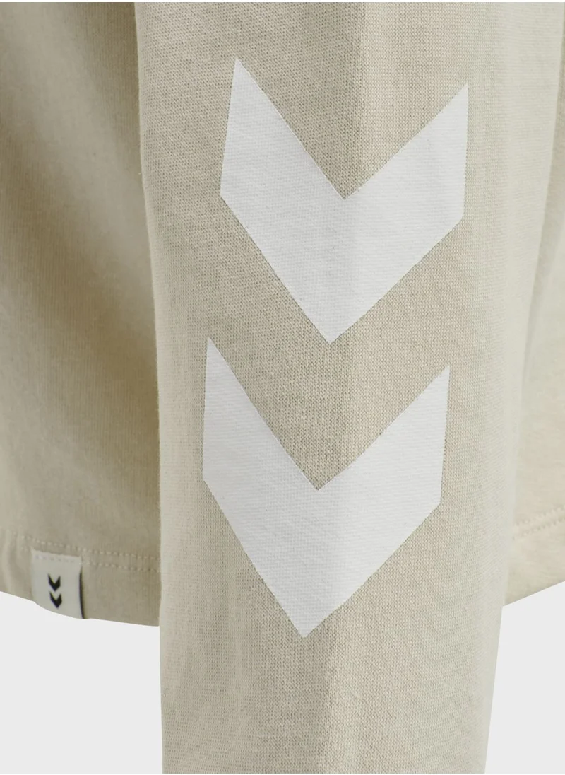 Hummel Logo Legacy Cropped Hoodie