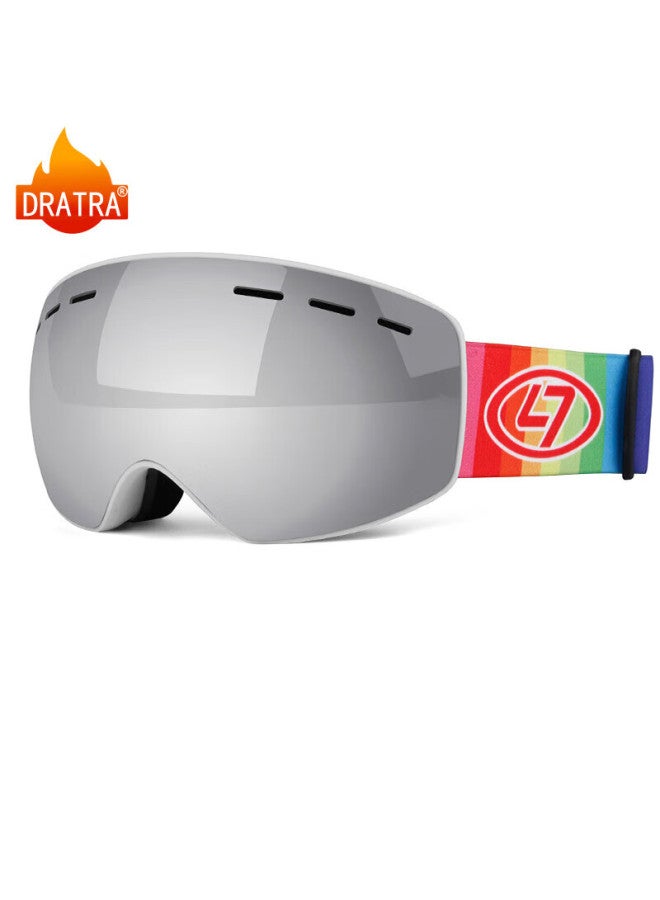Dratra Kids Double-layer Anti-fog Ski Goggles Windproof Professional Outdoor Sports Gear For Boys And Girls Anti-glare Snow Blindness Protection - Image 2