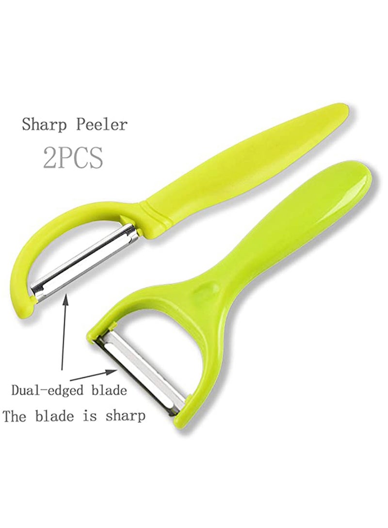 KASTWAVE 2 PCS Special Peelers for Kitchen, Fruit Peeler Apple Peeler, Potato Peeler set, Carrot Peeler, Cucumber Peeler and other Vegetable Peeler, Suitable for Left and Right Hand Use - Image 5