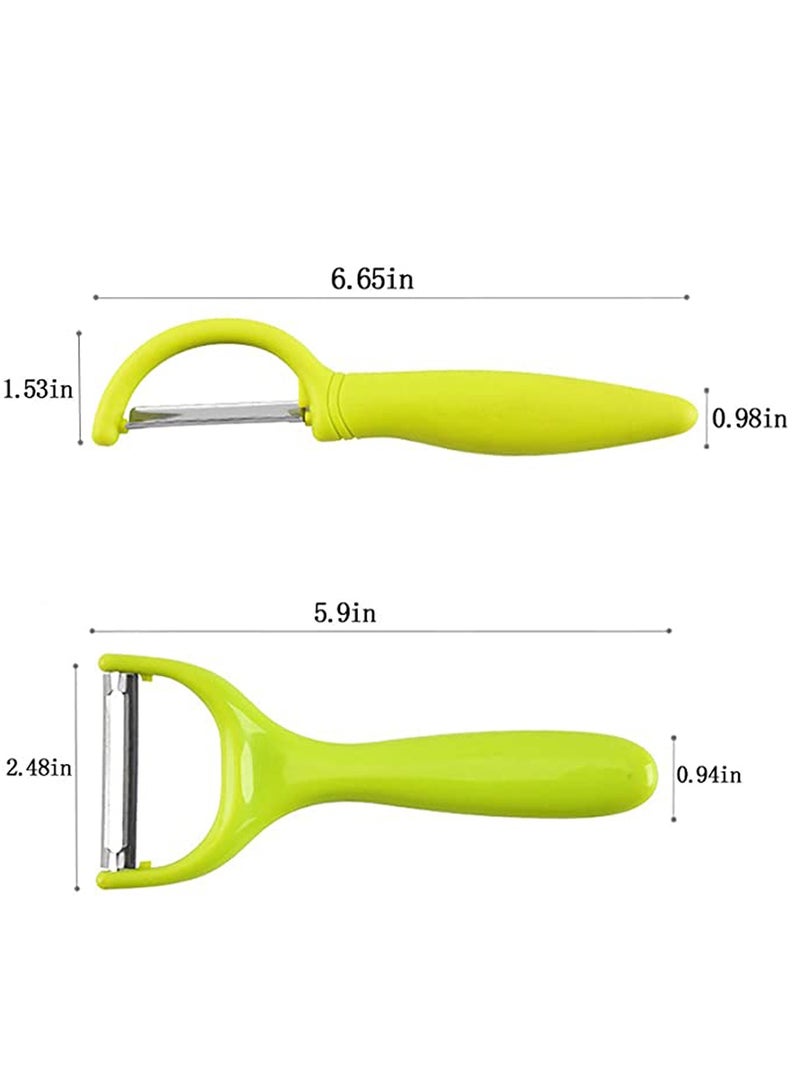 KASTWAVE 2 PCS Special Peelers for Kitchen, Fruit Peeler Apple Peeler, Potato Peeler set, Carrot Peeler, Cucumber Peeler and other Vegetable Peeler, Suitable for Left and Right Hand Use - Image 4