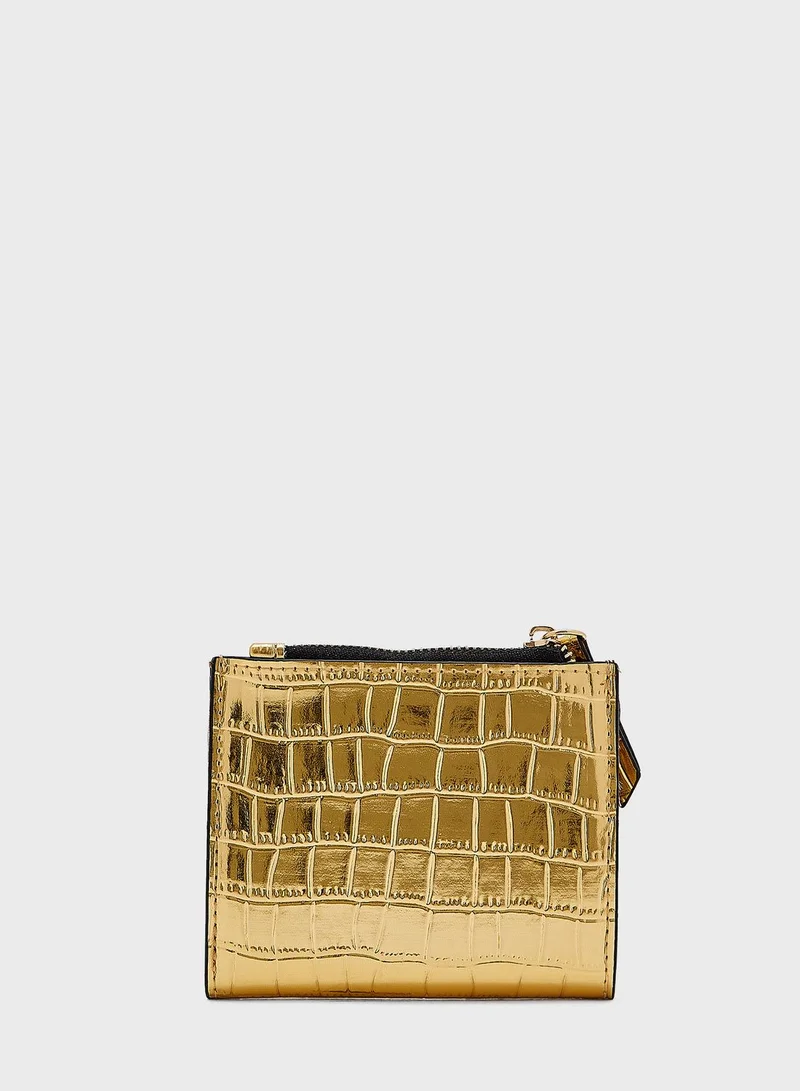 RIVER ISLAND Croc Zip Top Cardholder
