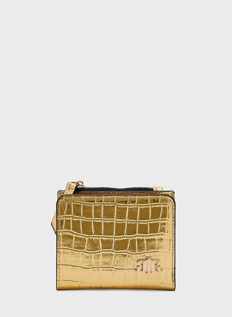 RIVER ISLAND Croc Zip Top Cardholder