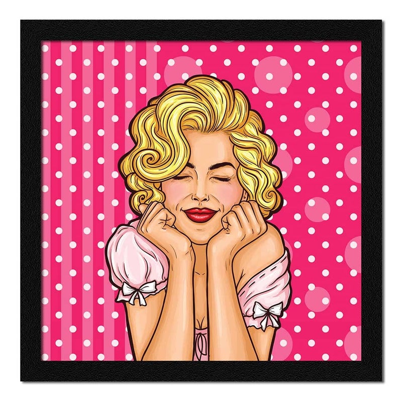 ArtX Paper Marilyn Monroe Pop Art Wall Art Painting Multicolor Abstract 13X13 in Set of 1