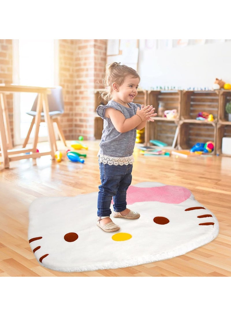 عام سجاد لطيفة، سجاد كرتون كاواي، سجاد دائرية للزينة لغرف النوم، سجاد ناعمة ممتلئة بالصوف مع ظهر من الصوف، سجاد ديكورية لطاولات السرير لغرف النوم أو غرف المعيشة. - Image 4