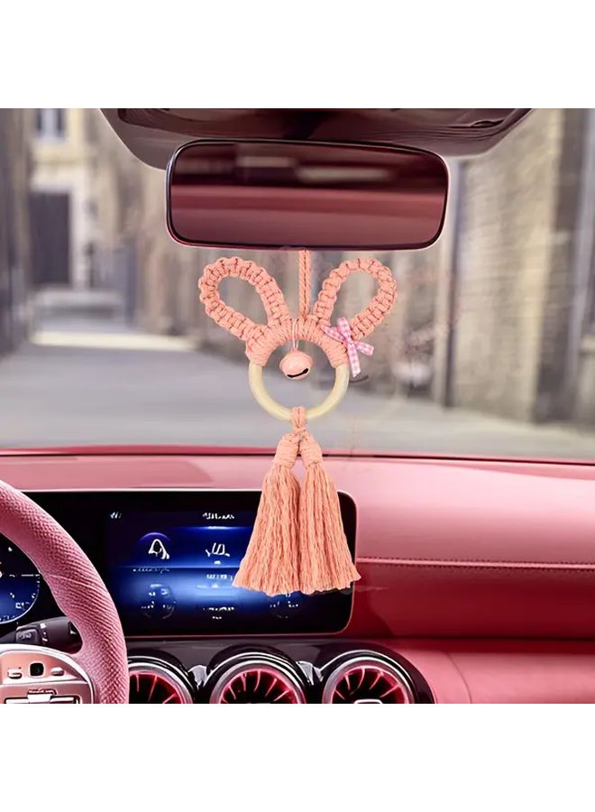 Macrame Kit Golden With English Tutorial For Easter Car Wall Key Pendant Decor DIY Handmade Gift - Image 5