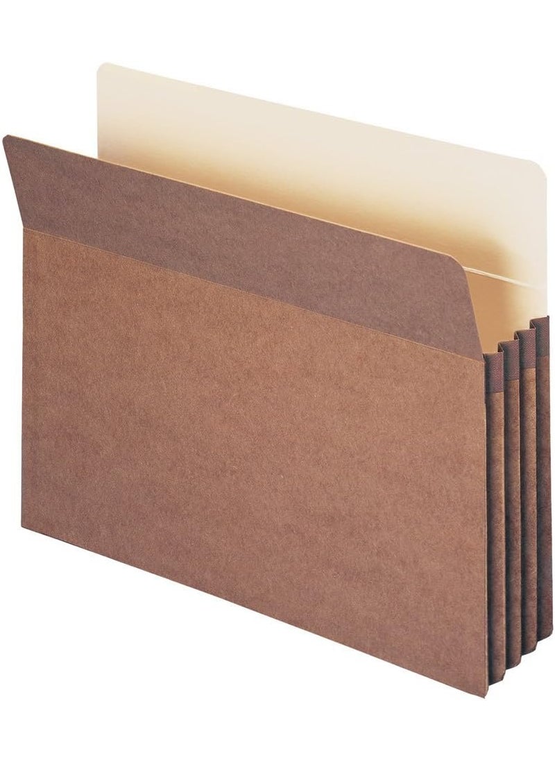 Smead Smead File Pocket StraightCut Tab 312 Expansion Letter Size Redrope 25 per Box 73224  - Image 1