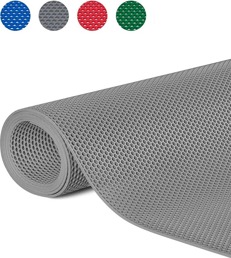 Sera Trend Non-Slip Honeycomb Mat 90CMX15METER Gray PVC Z Mat Rust Rust Indoor Outdoor Floor Mat Wet Floor Carpet  - Image 2