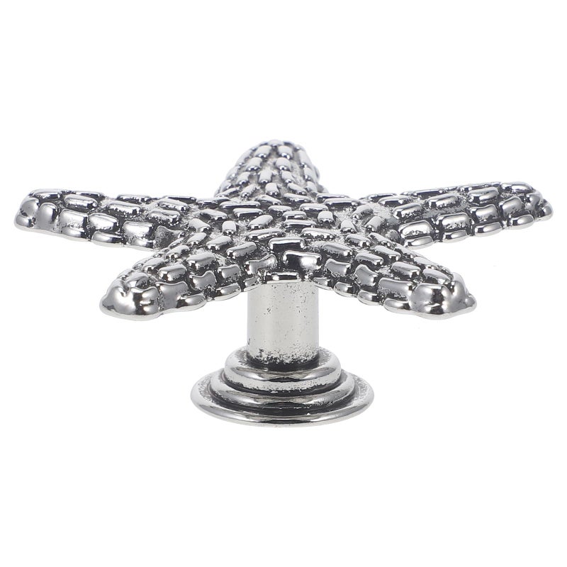 Antique Silver Sea Creature Cabinet Knob 4mm Single Hole Drawer Pull Handle - Image 2