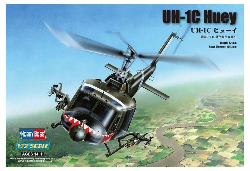 Hobby Boss UH1C Huey Helicopter Model Building Kit - Image 2