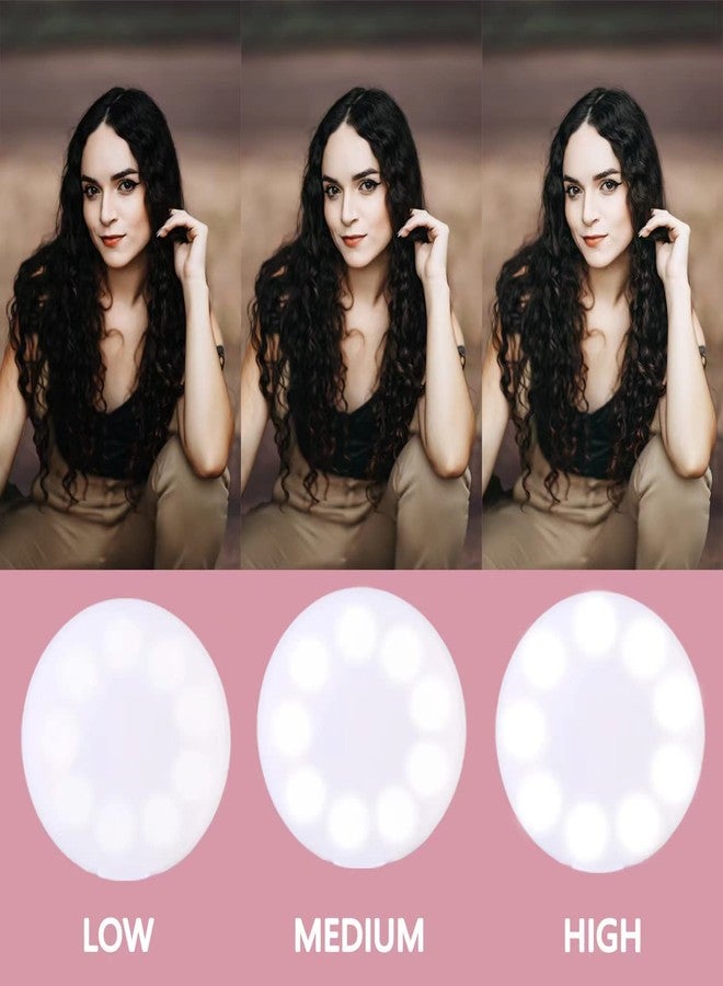 Starkik Mini Ring Light for Phone, Rechargeable Cell Phone Selfie Light Clip On for iPhone, Laptop, Make up, Portable Phone Light (White) - Image 3