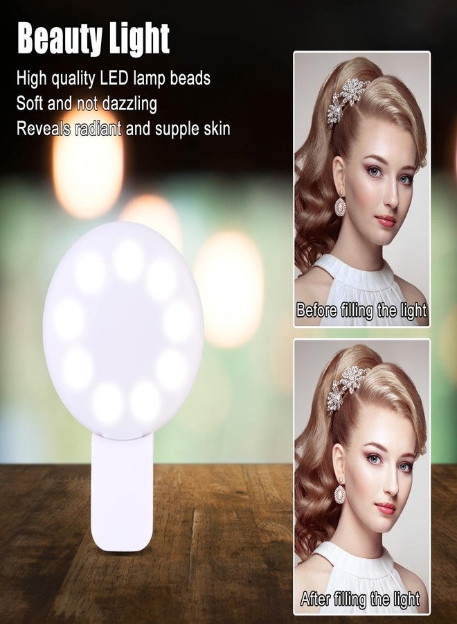 Starkik Mini Ring Light for Phone, Rechargeable Cell Phone Selfie Light Clip On for iPhone, Laptop, Make up, Portable Phone Light (White) - Image 5