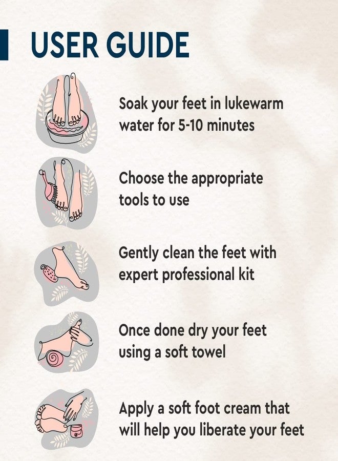 GUBB Pedicure Kit 7 in 1 - Nail Clipper, Pumice Stone, Nail Buffer, Nail Brush, Foot Rasp, Toe Spacer - Professional Foot Care Set for Home Pedicures - Essential Nail and Foot Tools from the GUBB Store for a Complete and Relaxing Pedicure Experience - Image 5