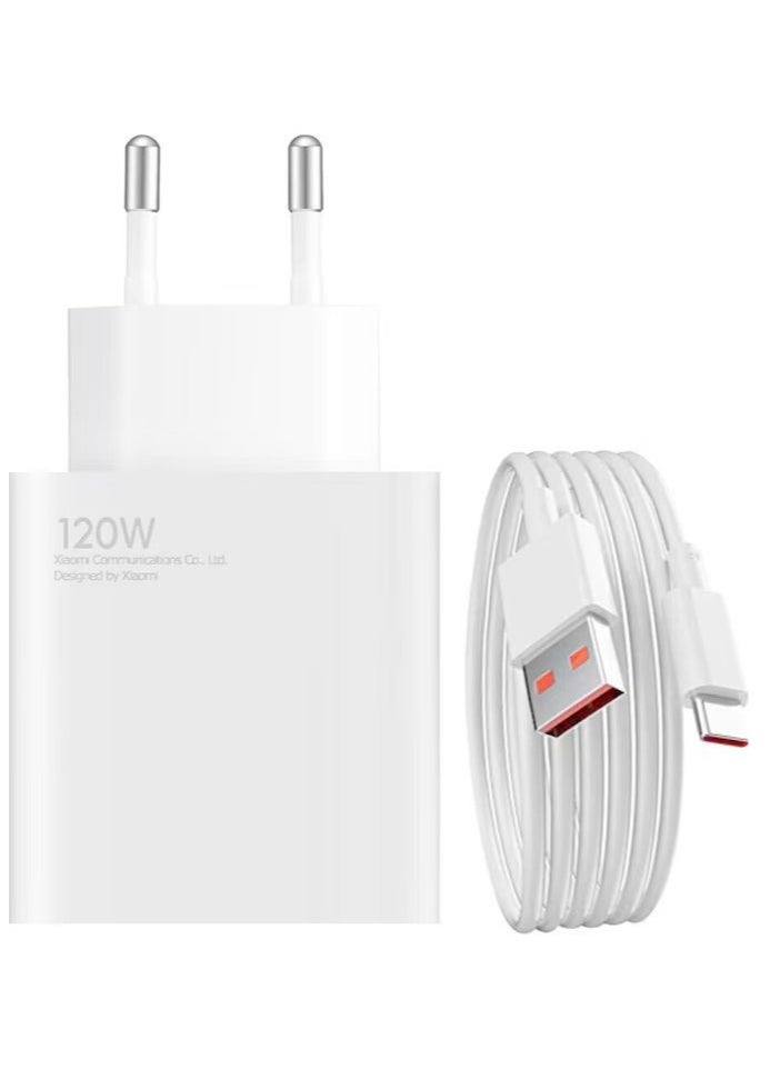 Generic Fast Charger 120W Qc 4.0 Turbo Adapter Charger With USB-C Cable For Mi Xiaomi Devices  - Image 3