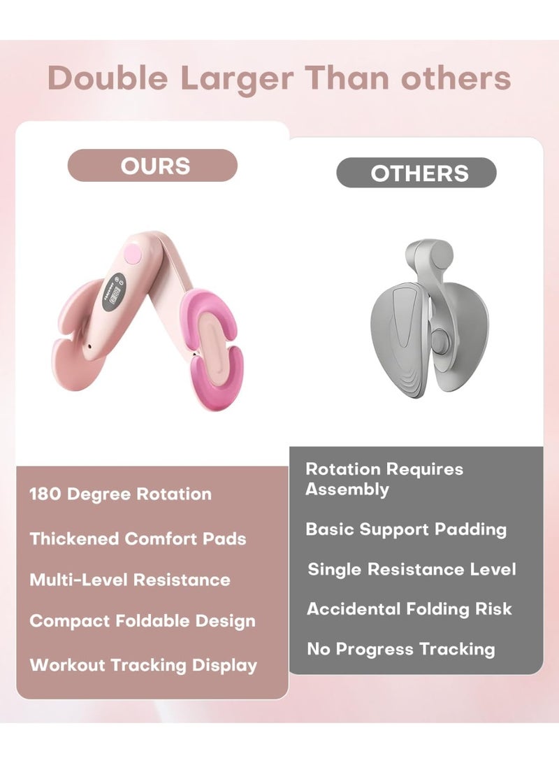 WALALLA Thigh Master, Thigh Master Hip Trainer, 25 lbs-35 lbs Kegel Pelvic Floor Exercise Device, Thigh Workout Equipment Suitable for Fitness Beginners and Women,for Postpartum Rehabilitation - Image 5