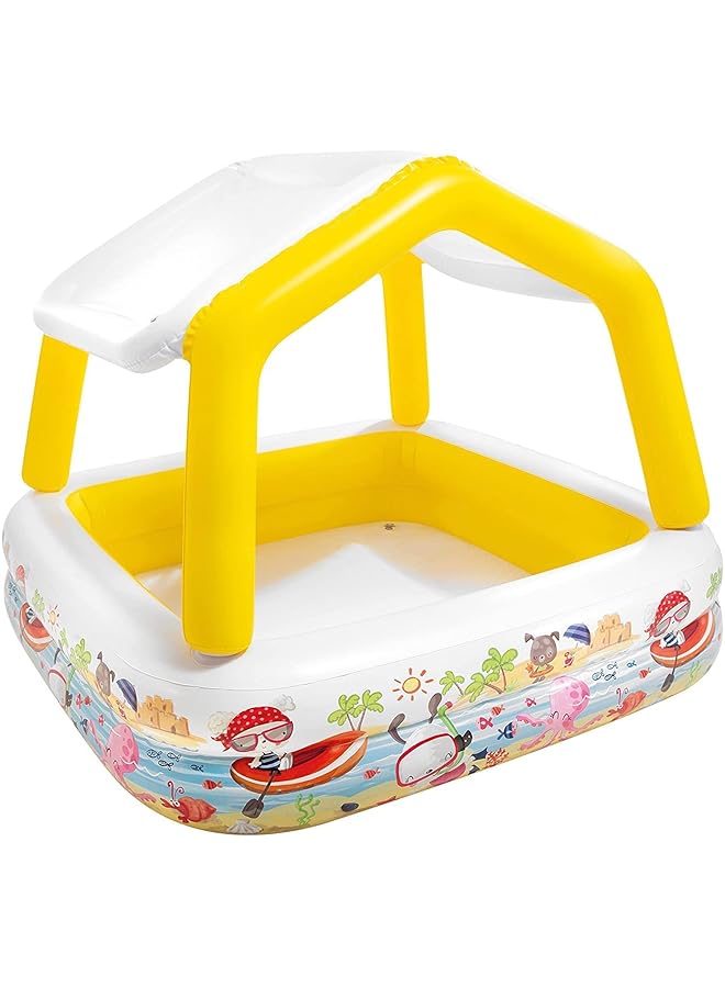 INTEX 57470 Infltable Kiddie Pool With Sun Shade