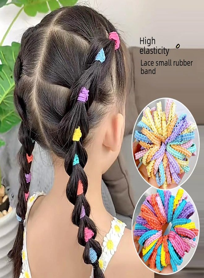 Plenteous Colorful Elastic Rubber Bands Seamless Cotton Hair Bands for Women Girls and Kids Baby - Versatile Hair Ties Ponytail Holders Headband Hair Accessories - 45 pc, Multi Color. - Image 2