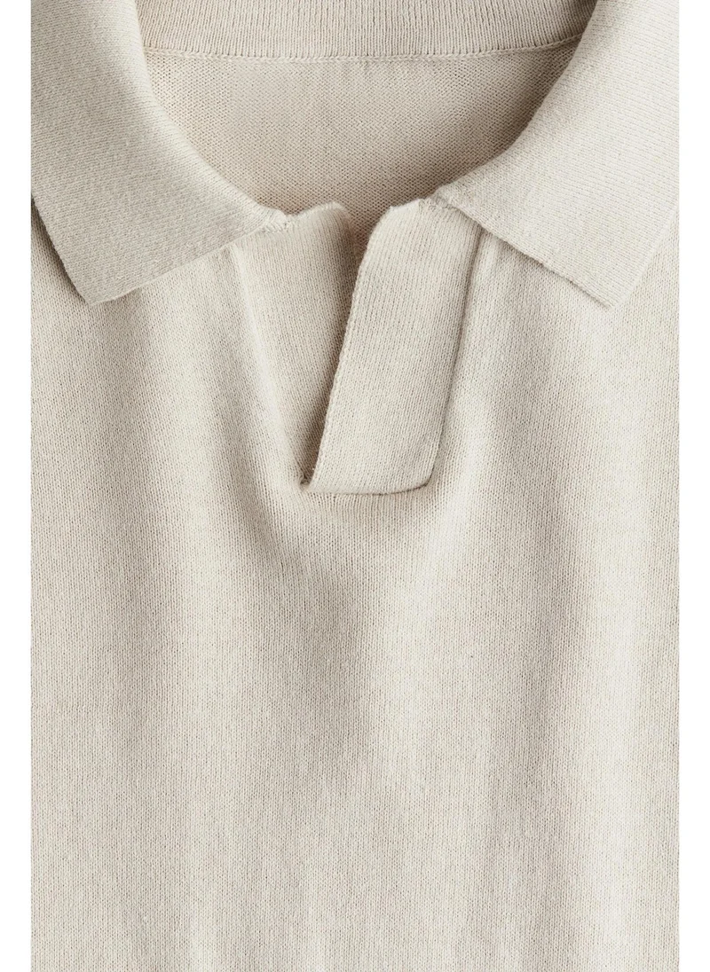 H&M Fine-knit polo jumper