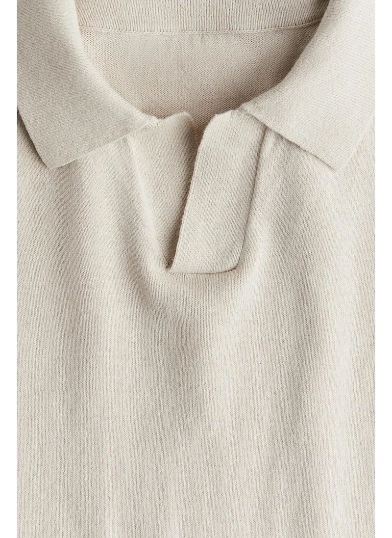 H&M Fine-knit polo jumper