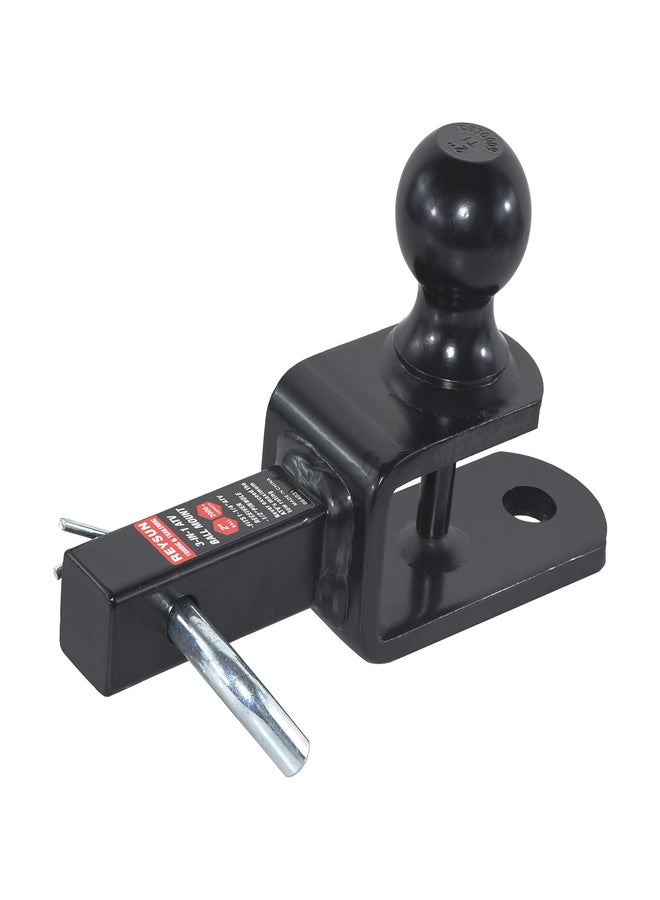 REYSUN 864031 3 in 1 ATV/UTV Trailer Hitch Towing Ball Mount with 2 inch Trailer Ball, Fits 1-1/4 inch Hitch Receiver - Image 1