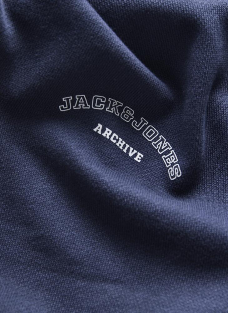 JACK & JONES Logo zip Through Sweat Hood - Image 4