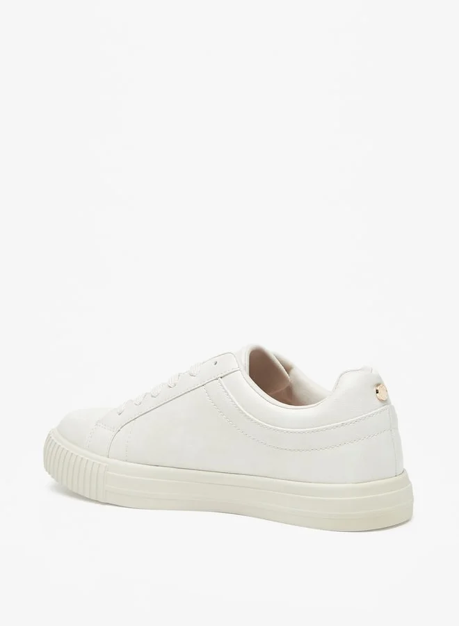 Flora Bella By Shoexpress Women's Solid Lace-Up Low Ankle Casual Shoes Sneakers