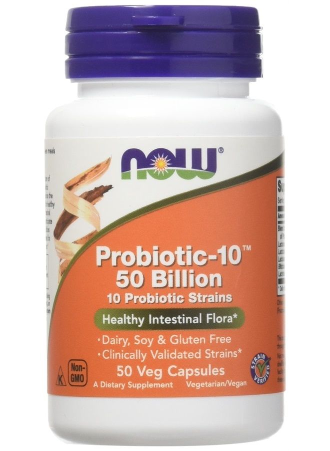 now Probiotic10 50 Billion - Now Foods - 50 - VegCap -(Pack of 2) - Image 1