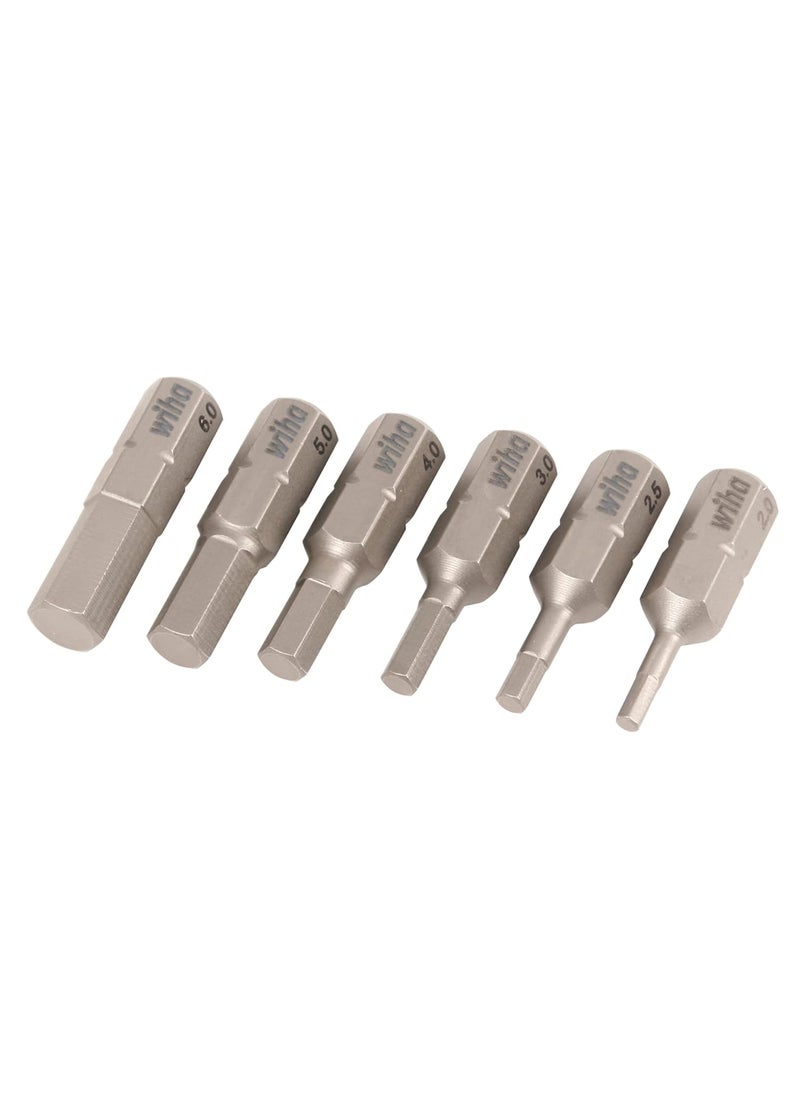 Wiha Wiha 71397 6 Piece Hex Insert Bit Set  Metric  - Image 1