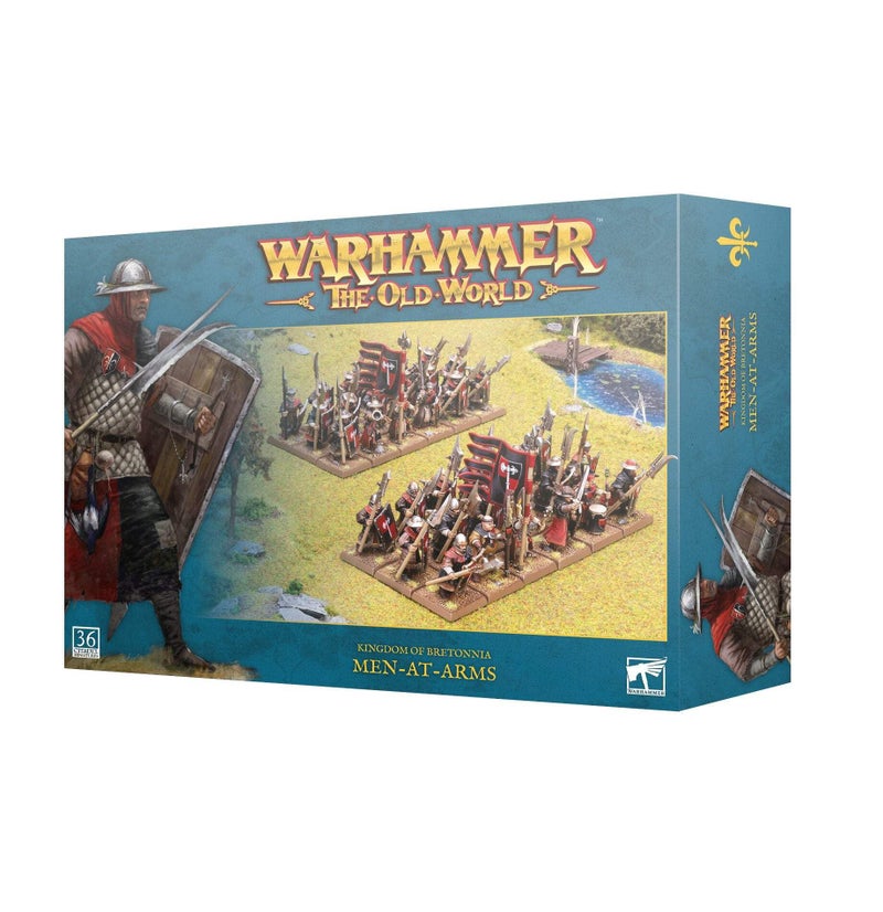 Warhammer Games Workshop The Old World Kingdom of Bretonnia Men at Arms - Image 3